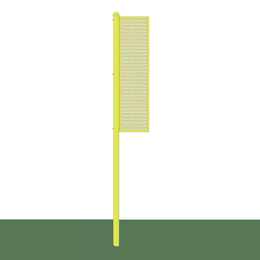 Foul Poles - Collegiate (12 ft.) - Baseball/Softball (Surface Mount) (Yellow)